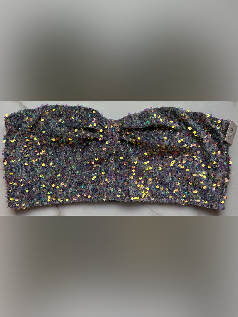 Anthropologie The Eve Sequin Bralette: Bandeau Edition